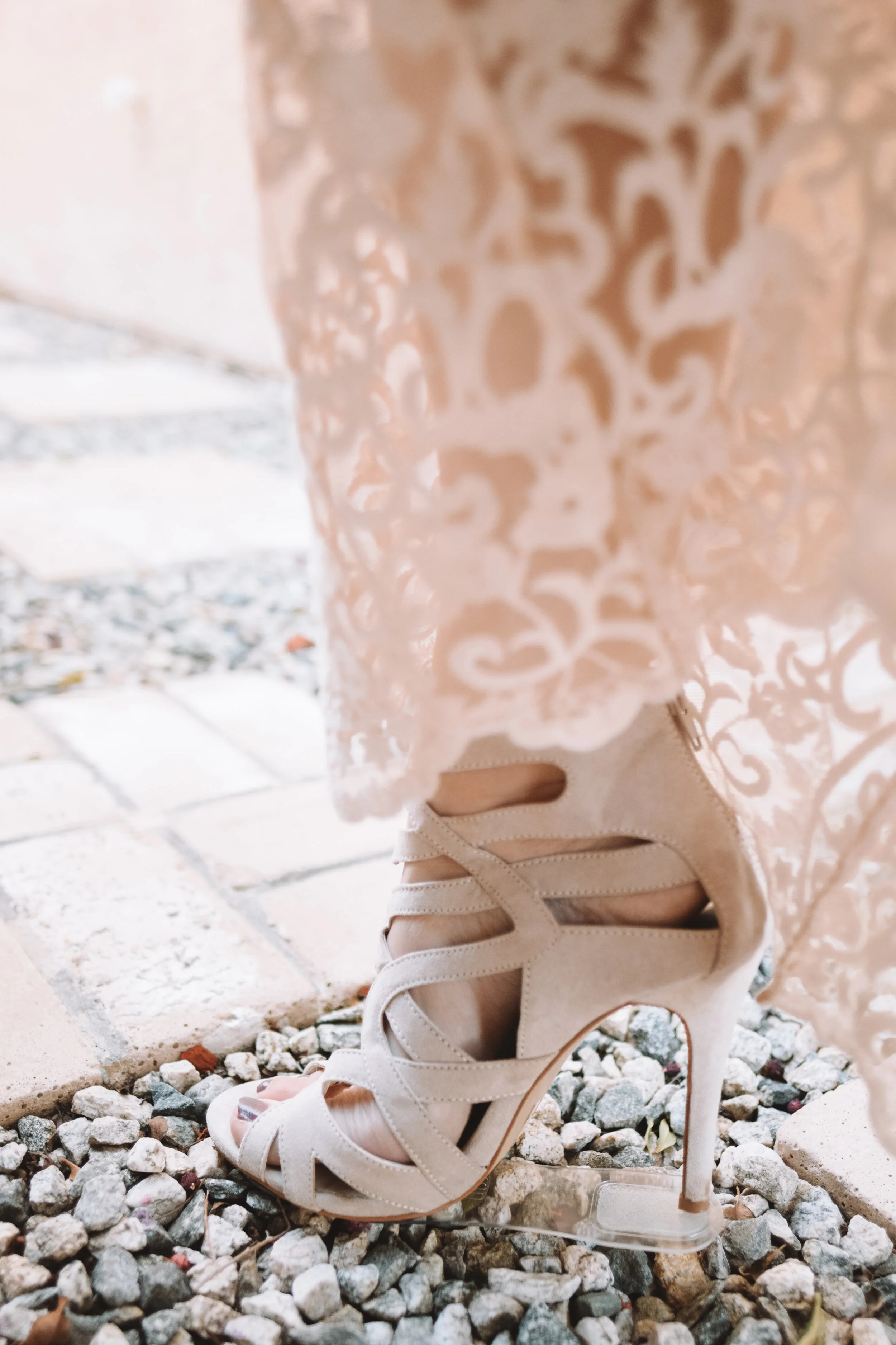 Heels on shop grass wedding